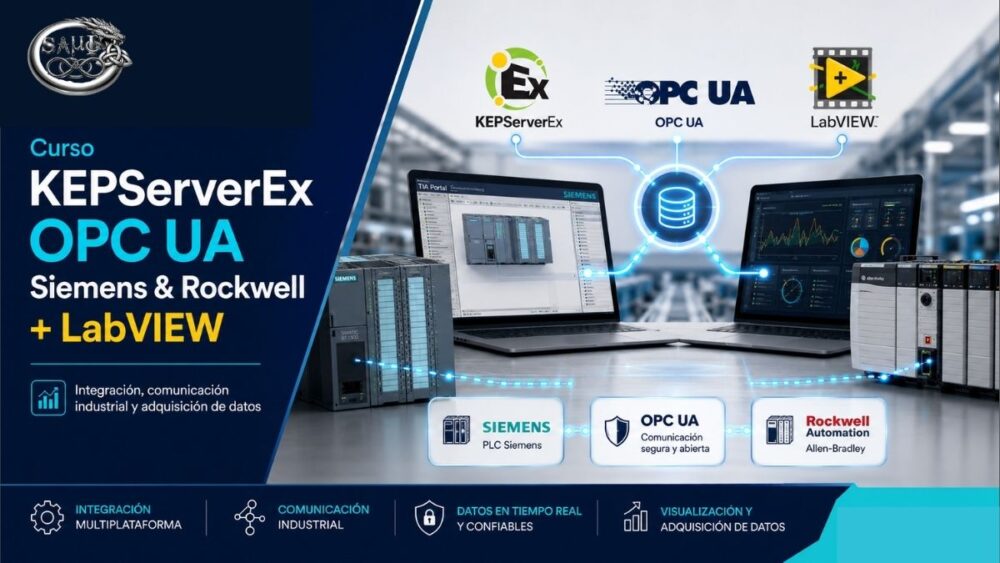 KEPServerEx  OPC UA Siemens &  Rockwell + LabView            Code: CSAUOP_017