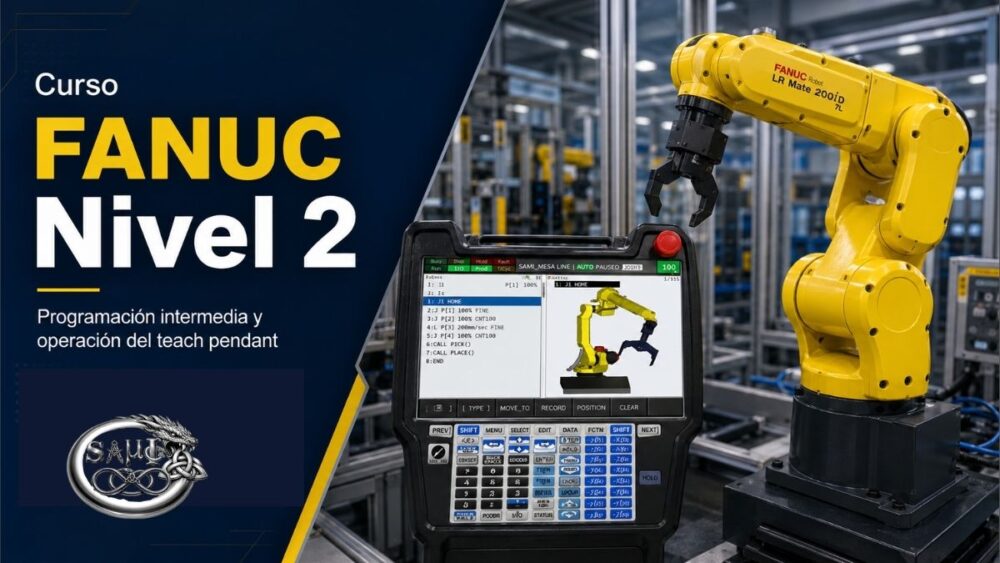Robot Fanuc II Programación Avanzada offline      Code: CSAUOP_019