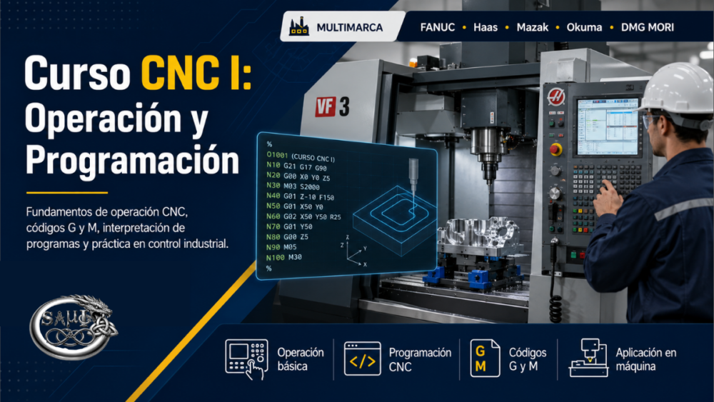 Curso CNC I: Operación y Programación Code: CSMTOP_006