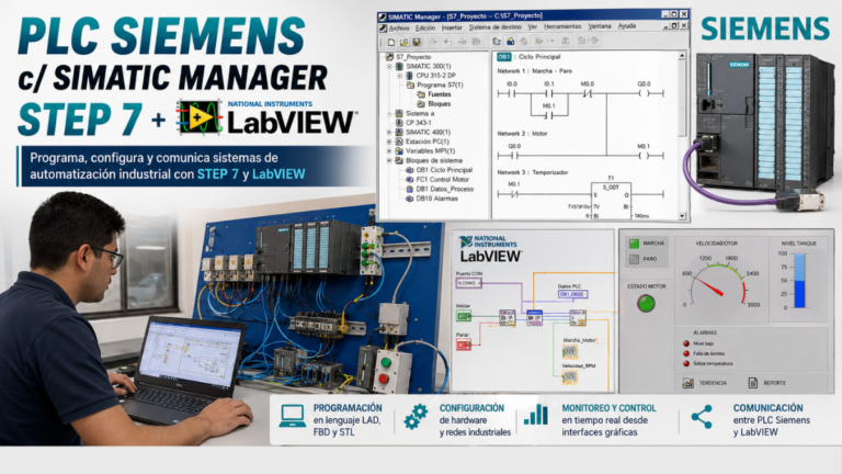 PLC Siemens c/ Simatic Manager  + LabView